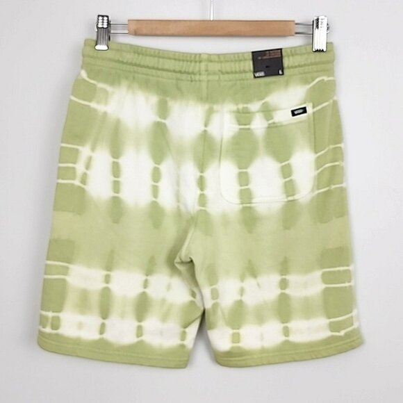 VANS 1966 Big Kids Youth Mind Fleece Short Celadon Green White Tie Dye Size L - Picture 2 of 14